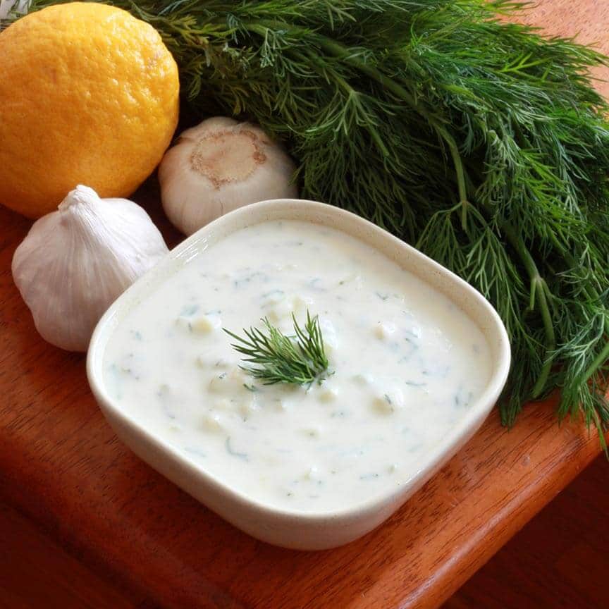 Greek Tzatziki Sauce Recipe - The Daring Gourmet