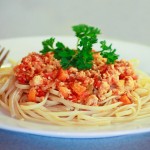 Spaghetti With Chicken Bolognese