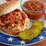 Barbecued Pulled Pork or Chicken Sandwiches