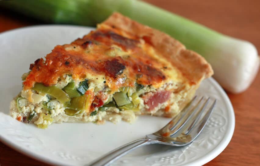 Bacon Leek Quiche 