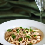 Creamy Fettuccine with Shiitake & Porcini