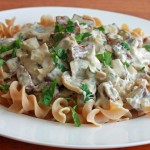 Creamy Mushroom and Tofu Stroganoff