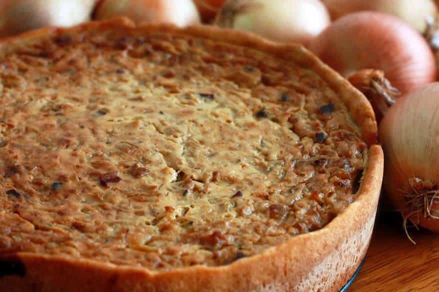 Zwiebelkuchen (German Onion Pie) - The Daring Gourmet