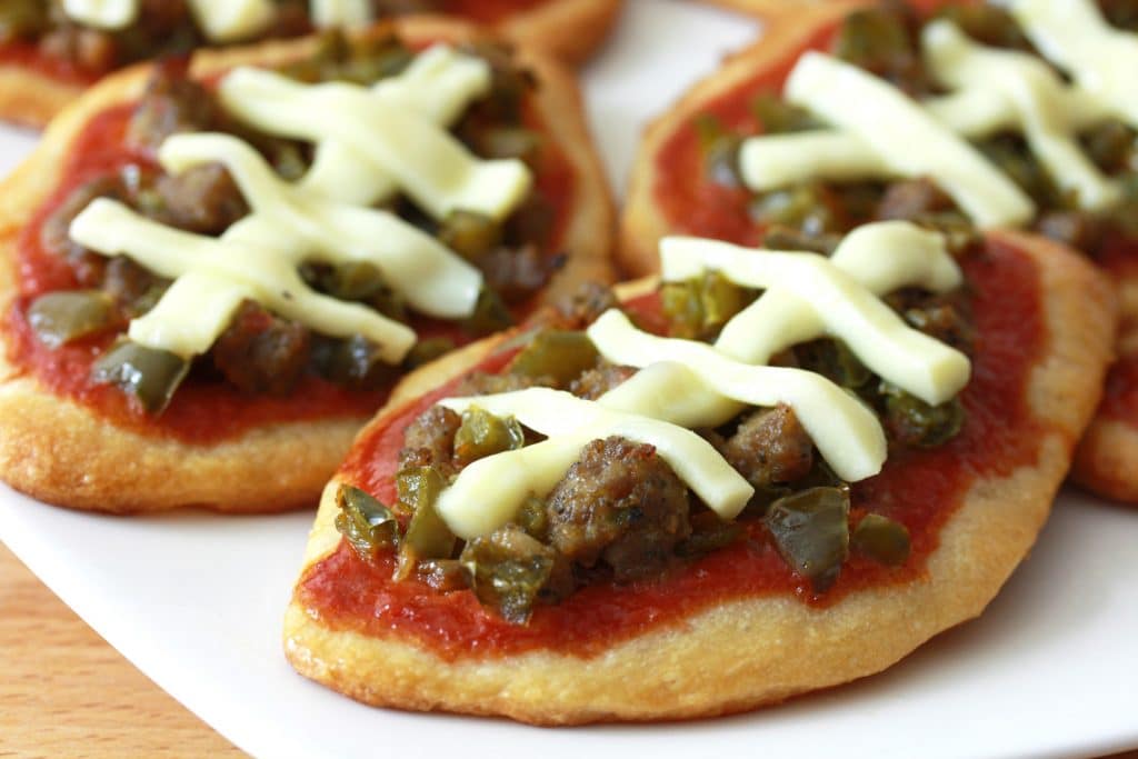 Mini Football Pizzas The Daring Gourmet