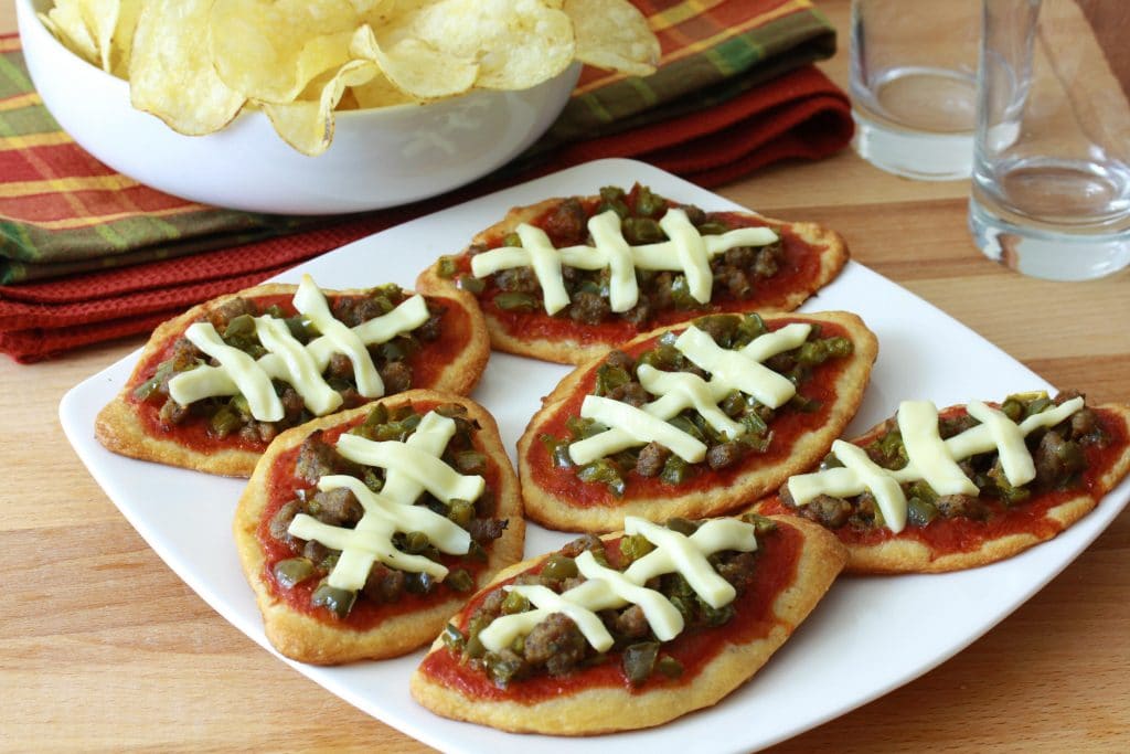 Mini Football Pizzas The Daring Gourmet