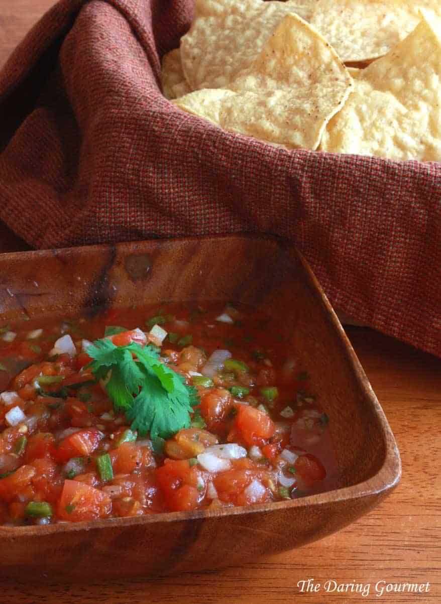 Restaurant-style Mexican Salsa - The Daring Gourmet