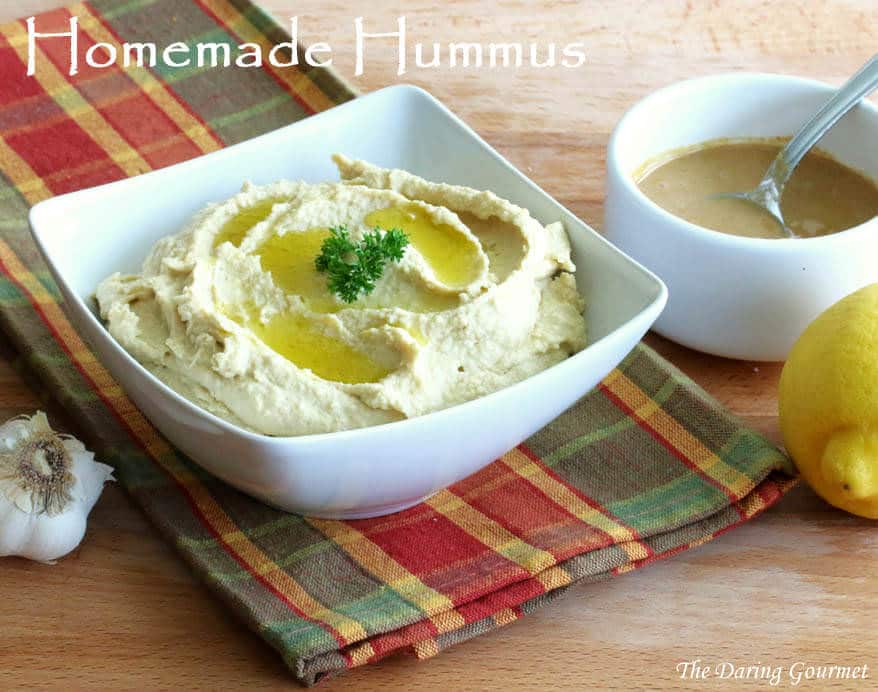Creamy Hummus with Homemade Tahini Paste The Daring Gourmet