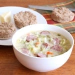 Creamy Cabbage & Kielbasa Soup
