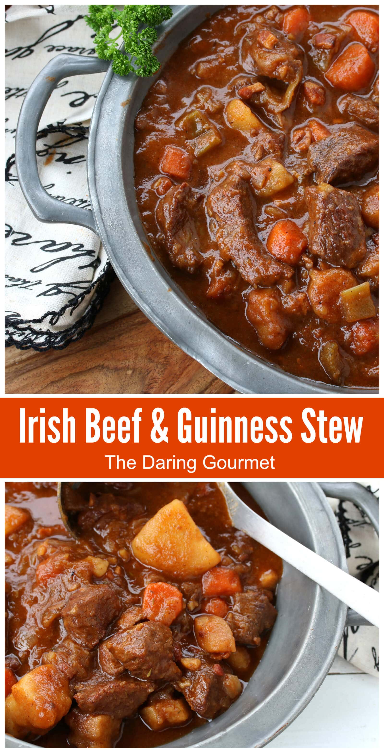 traditional authentic best irish beef guinness stew ireland pub food iconic recipe beer stout potatoes