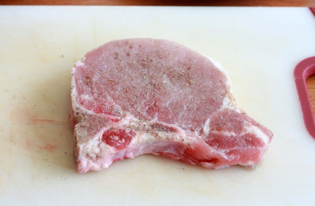 Pork chops prep 1