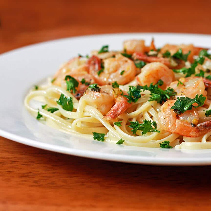 Lemon-garlic Shrimp Scampi Recipe - The Daring Gourmet