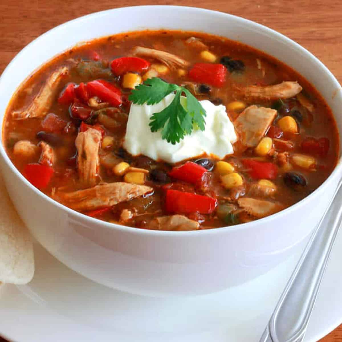 Smoky South of The Border Soup stew tex mex