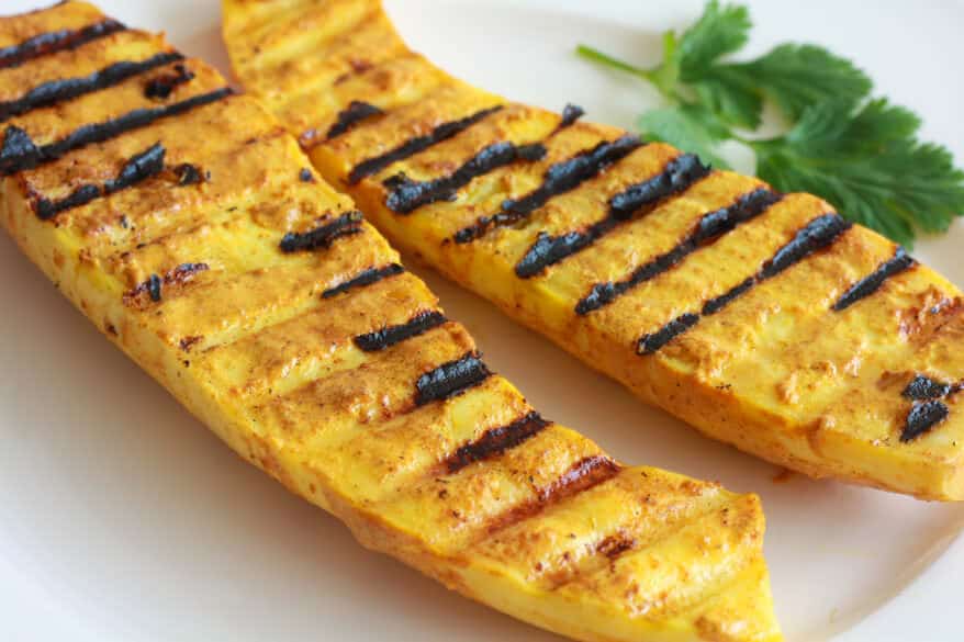 tandoori roasted grilled squash vegetables indian recipe