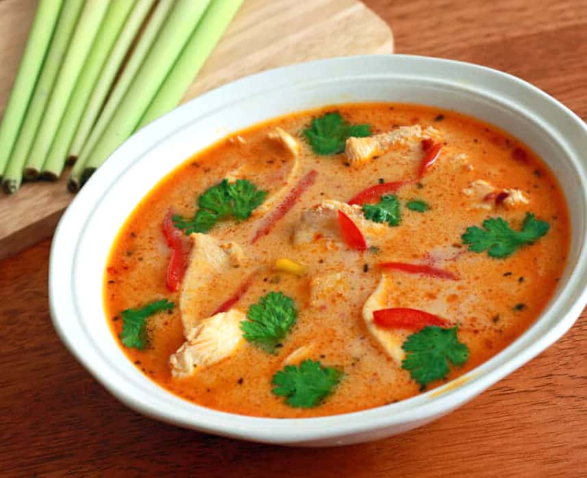 tom kha gai recipe authentic thai soup coconut chicken spicy