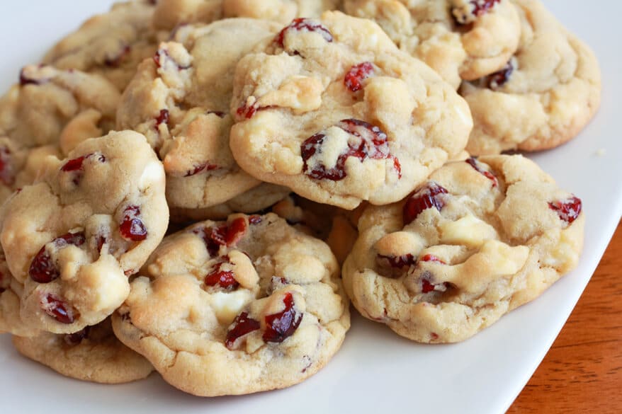 White Chocolate Cherry Cookies