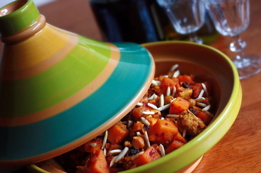 Moroccan Chicken Butternut Squash Apricot Tagine