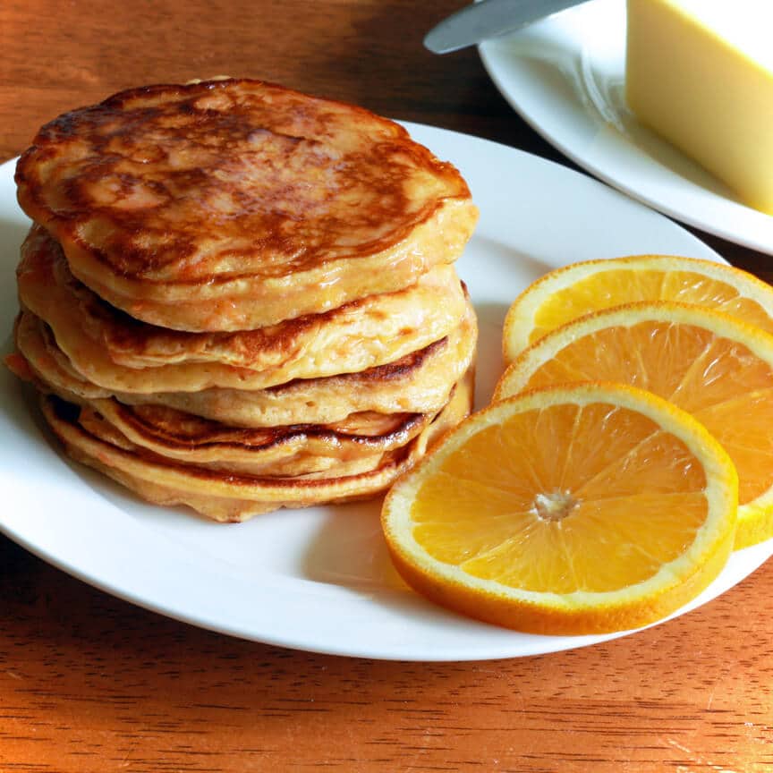 Sweet Potato Orange Pancakes