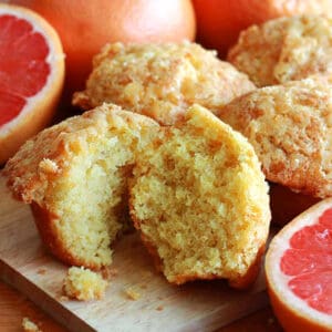 grapefruit muffins recipe pink buttermilk topping