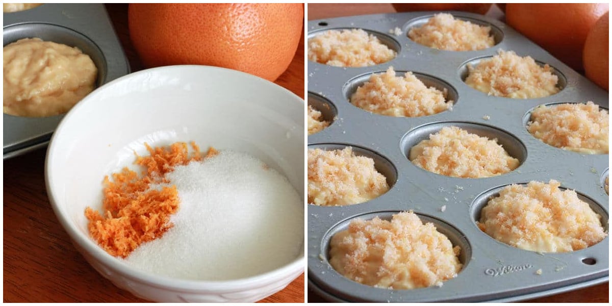 sprinkling grapefruit sugar on top