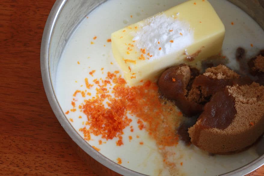 Caramel Orange Buttermilk Syrup prep 3