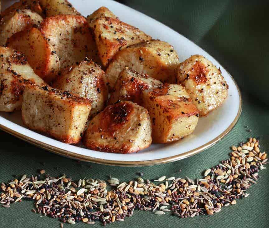 Panch Phoron Roasted Potatoes Recipe The Daring Gourmet