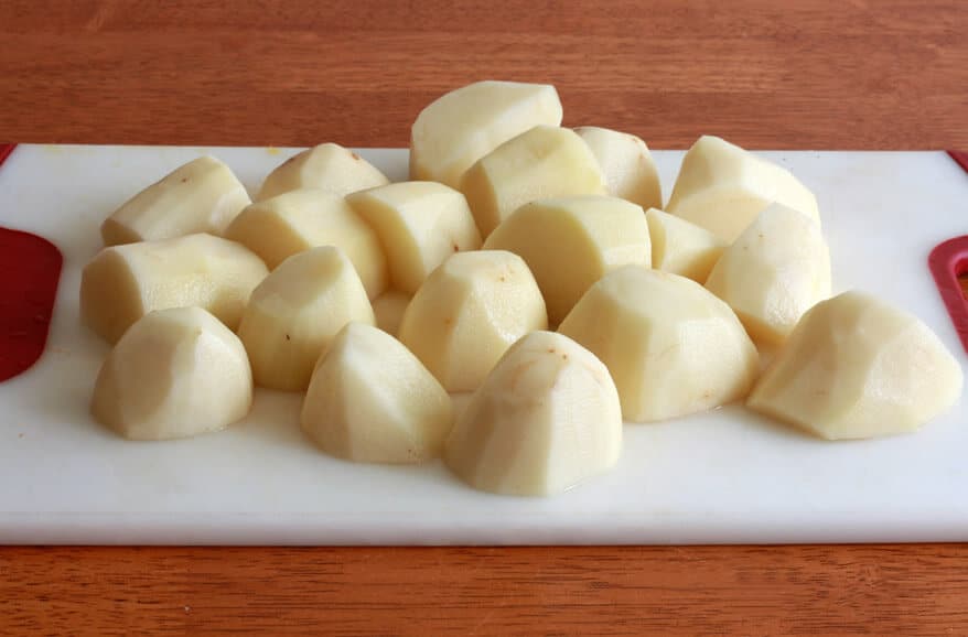 Panch Phora Potatoes prep 6