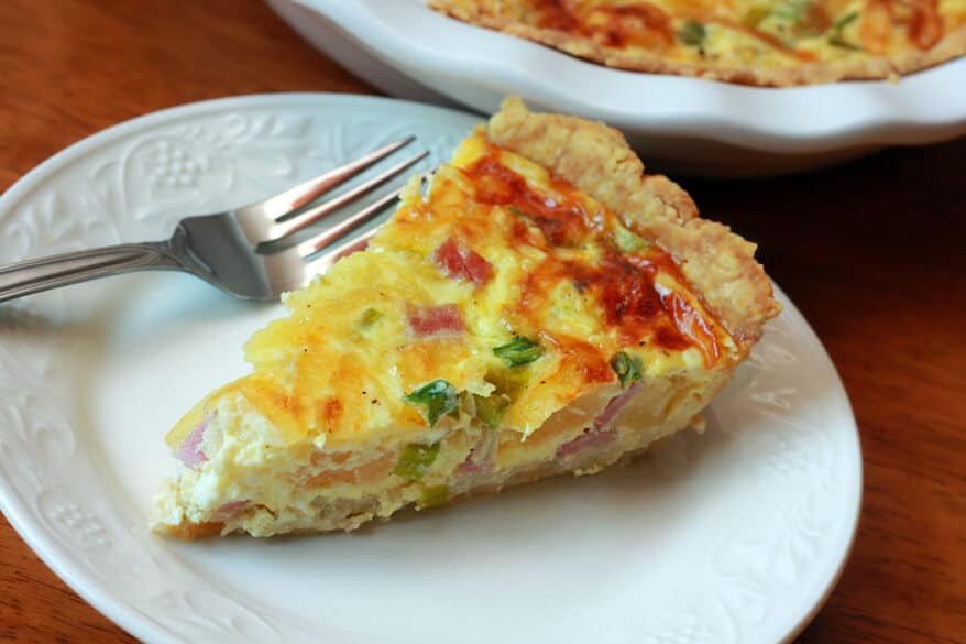 Canadian Bacon and Pineapple Quiche - The Daring Gourmet