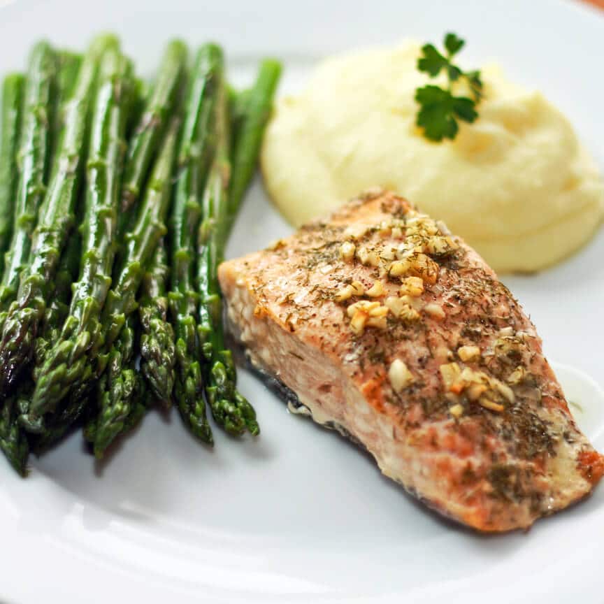 Perfect Garlic Dill Baked Salmon - The Daring Gourmet