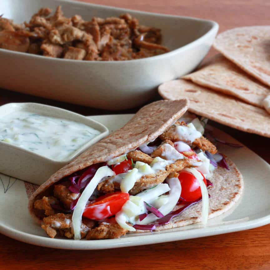 Gyros with Tzatziki sauce recipe