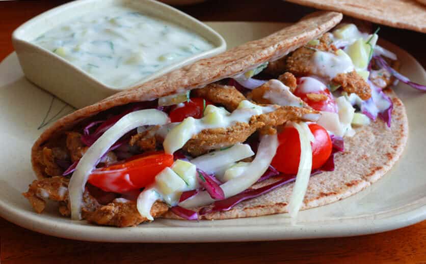 Authentic Greek Chicken Gyros Recipe with Tzatziki Sauce » Foodies