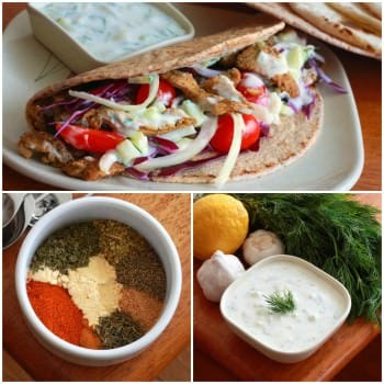 Gyros with Tzatziki Sauce Recipe - The Daring Gourmet