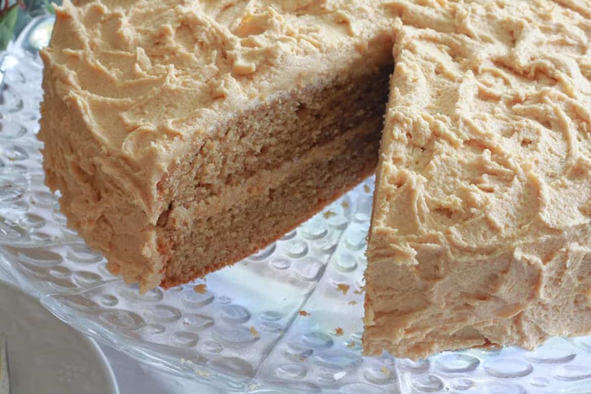 peanut butter cake recipe best frosting whole wheat flour