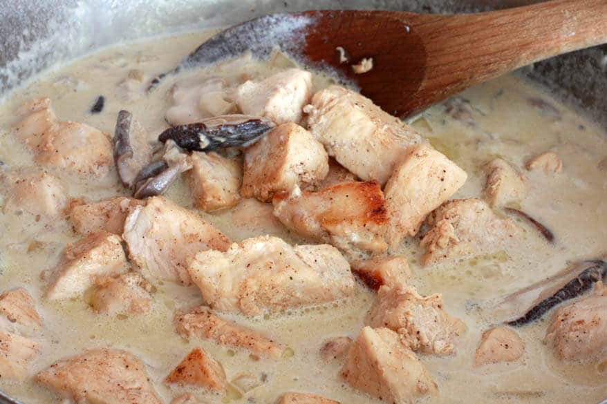 Porcini Mushroom Pasta prep 8