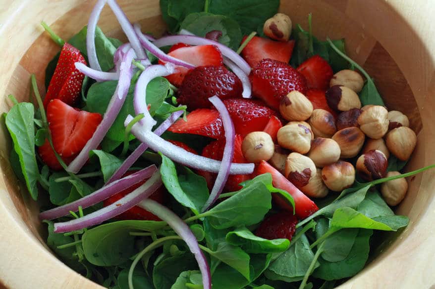 Watercress Salad prep 5