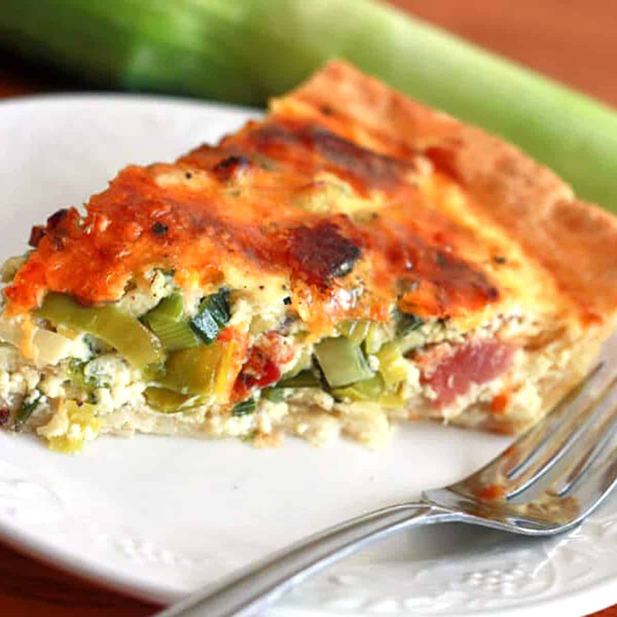 Bacon and Leek Quiche-image