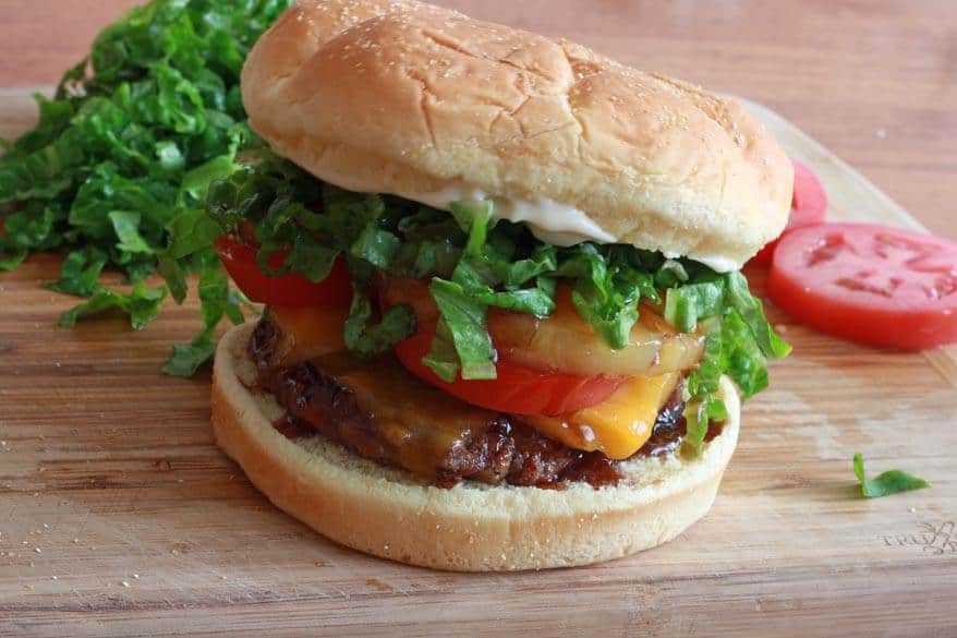 banzai burger copycat recipe red robin pineapple cheddar cheese teriyaki sauce