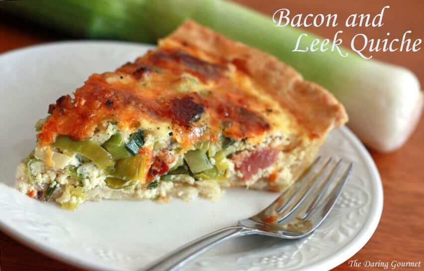 bacon leek quiche recipe eggs easy fast breakfast brunch