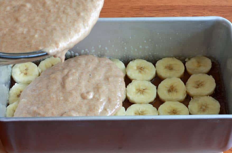 Banana Upside Down Bread prep 11