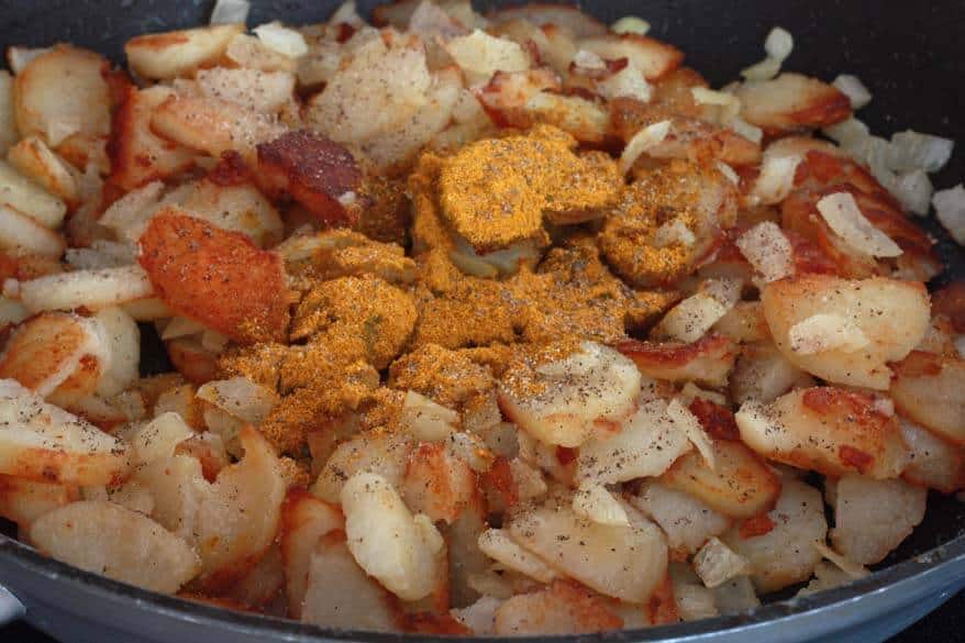 Curry Hash Browns prep 8