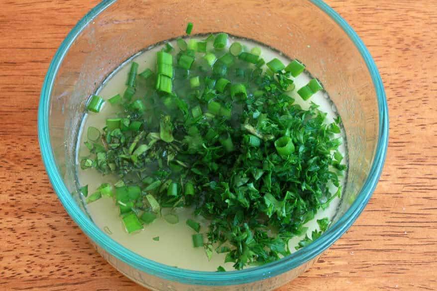 German Party Salad prep 1