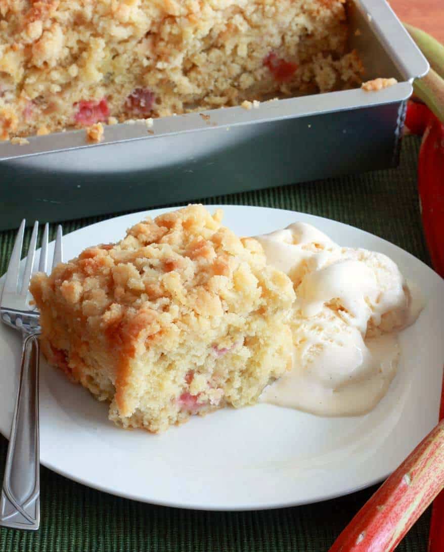 rhubarb streusel cake recipe buttermilk crumb