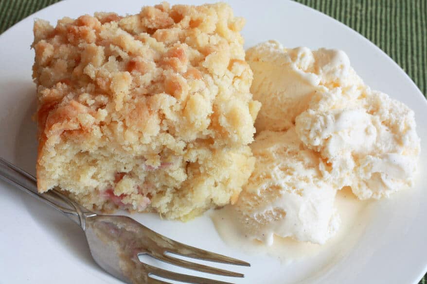 rhubarb streusel cake recipe buttermilk crumb