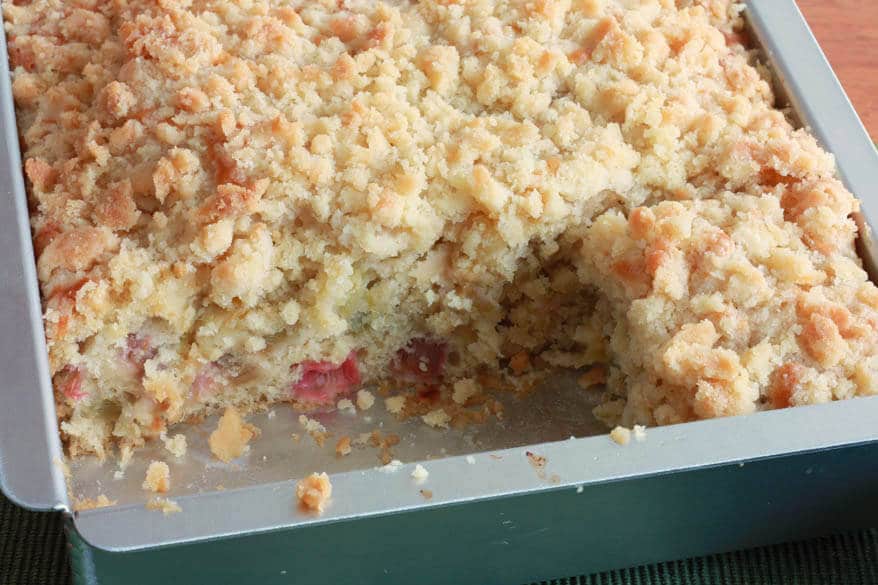 rhubarb streusel cake recipe buttermilk crumb