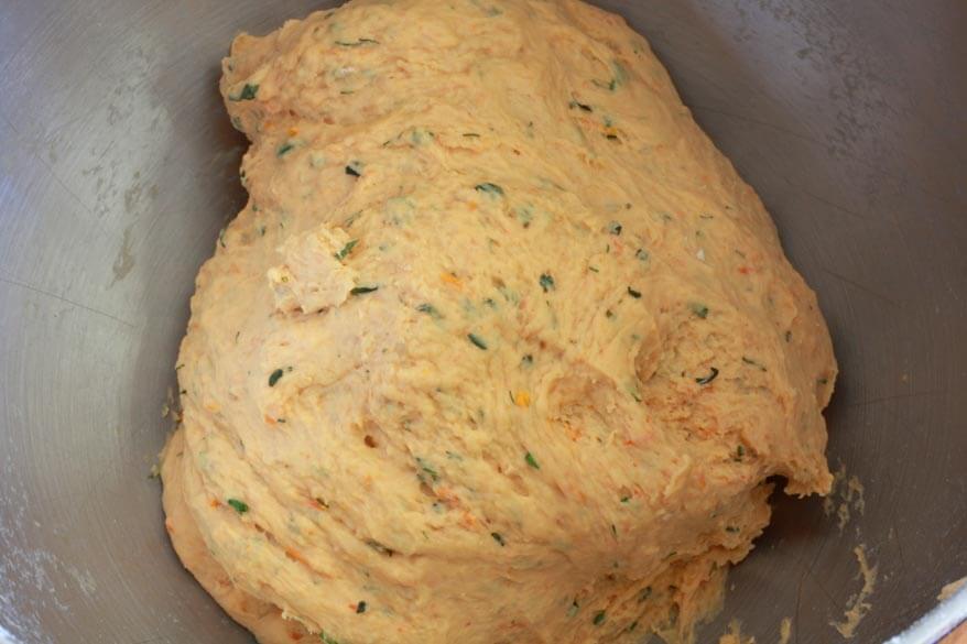 Tomato Herb Bread prep 12