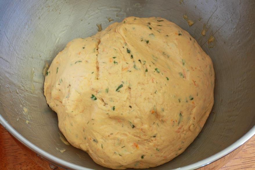 Tomato Herb Bread prep 13