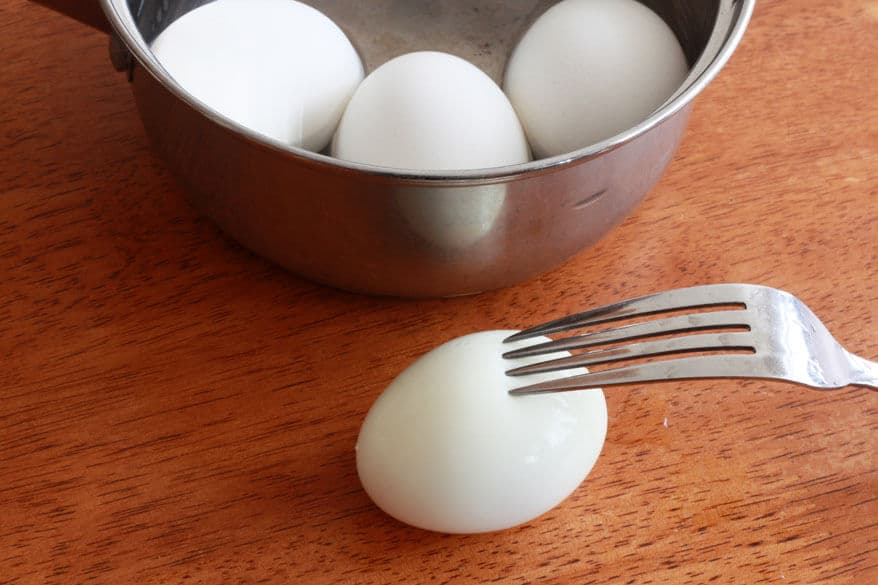 preparing the eggs