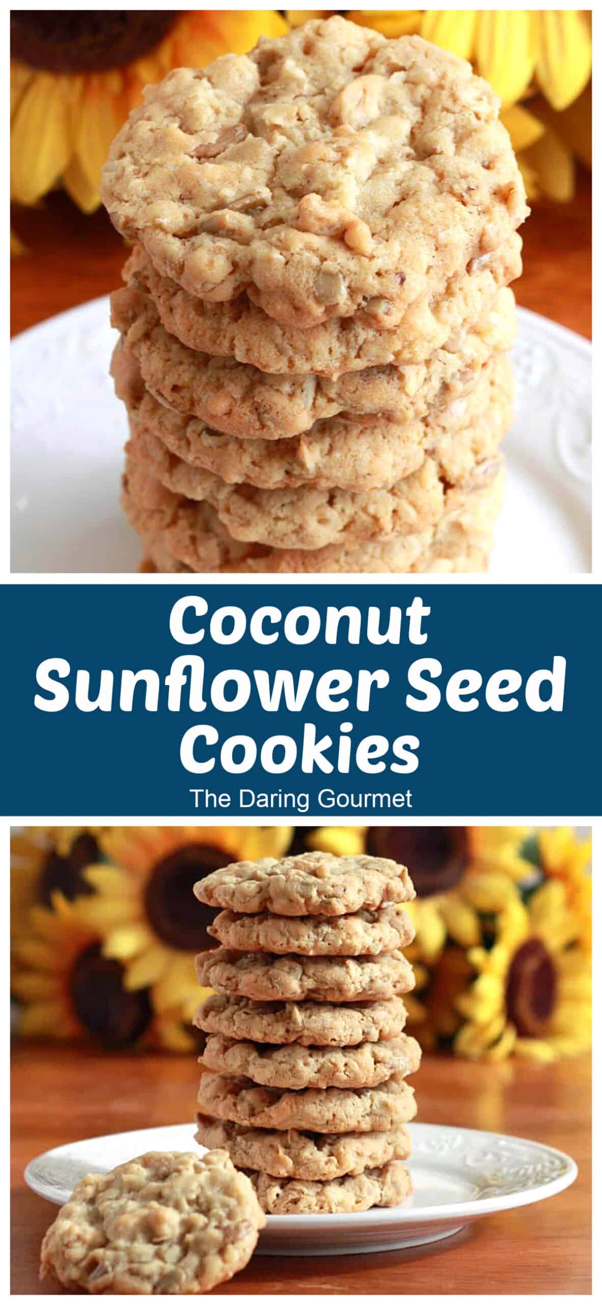 sunflower seed cookies recipe coconut rolled oats Kansas