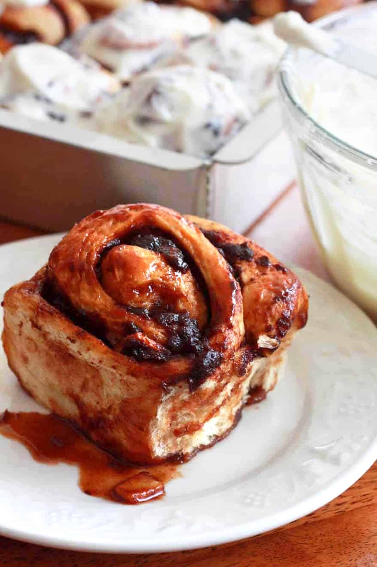 apple butter cinnamon rolls recipe best homemade from scratch cream cheese frosting