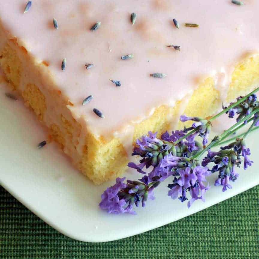 French Lavender Almond Cake