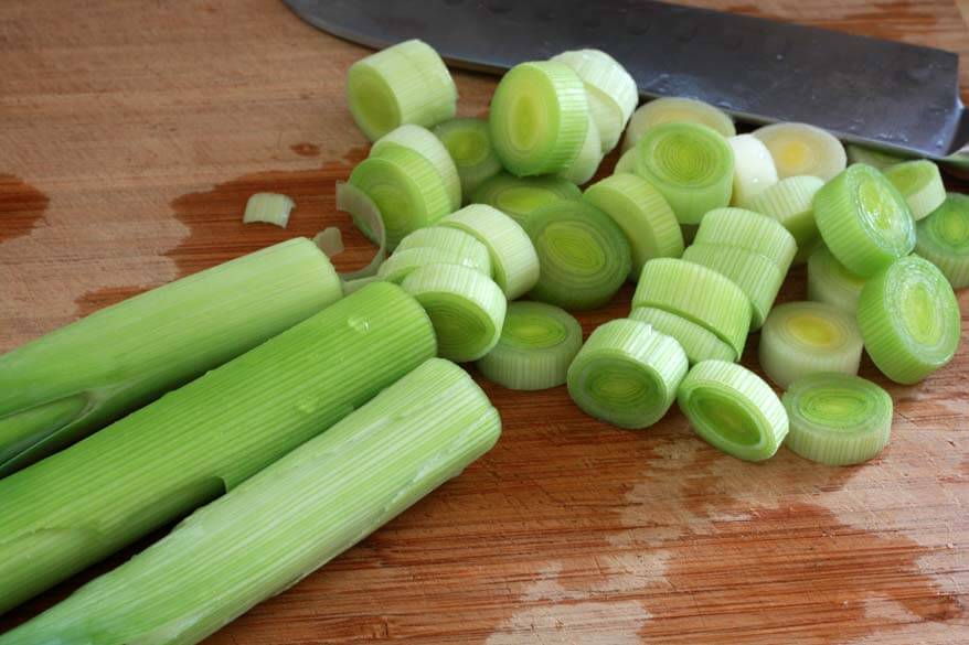 Leek and Bacon Side Dish